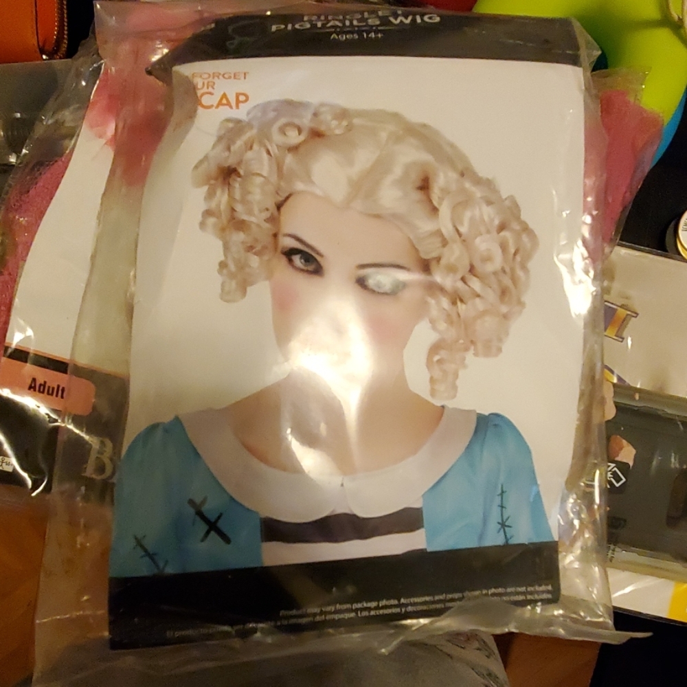 Ringlets pigtail wig